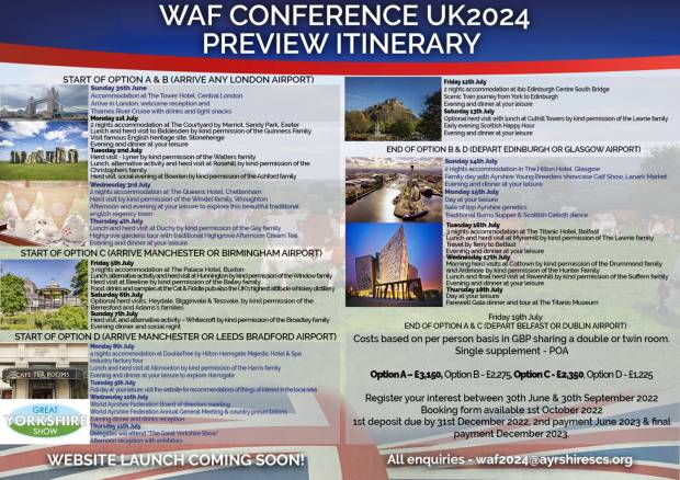 World Ayrshire Federation Conference 2024