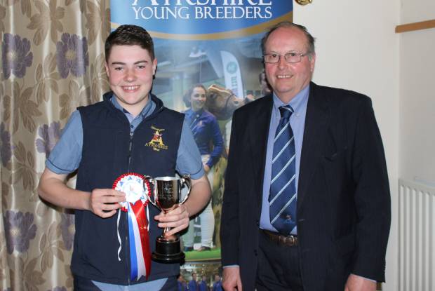 John Cochrane Award Winner 2016  - Chris Jennings with Society President - Robert Adams