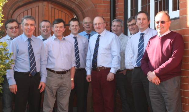 Pictured are Cattle Services Directors along with Arthur Lawrie, Gilmour Lawrie and Robert Adams who were also present at the AGM