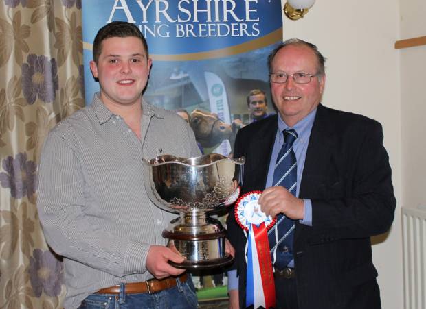 Hugh Stevenson Award Winner 2016  - Matthew McLean with Society President - Robert Adams