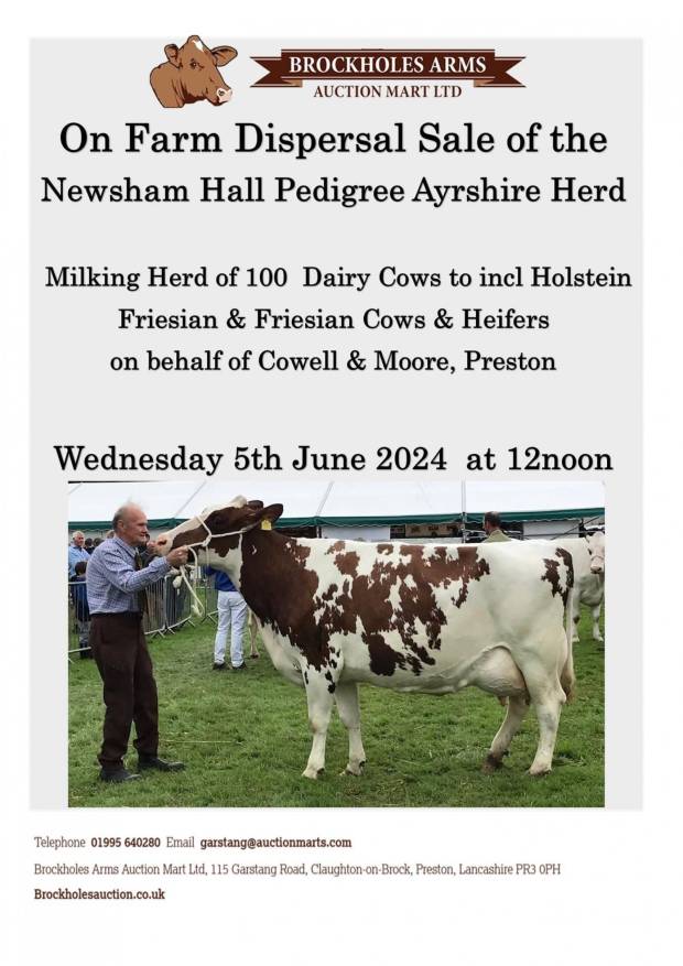 Dispersal of Newsham Hall Pedigree Ayrshires