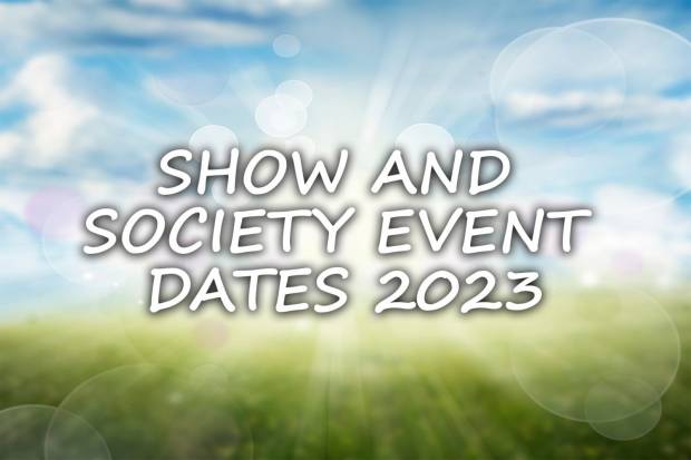 Show and Society Event Dates 2023