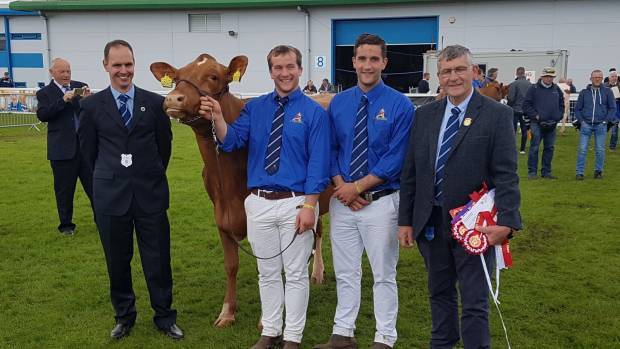 Judge Michael Broadley with James, David & Arthur Lawrie